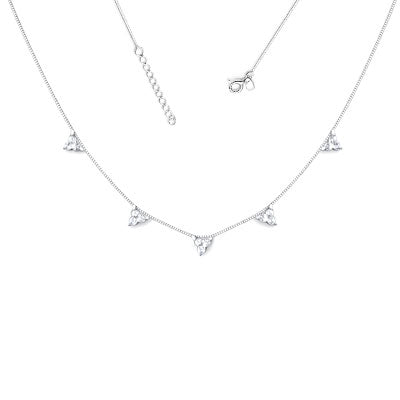 Gargantilha de Prata com Zircônia - 67222