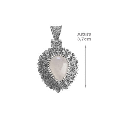 Pingente de Prata com Pedra da Lua - 67320