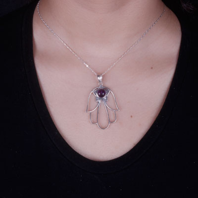 Pingente de Prata Hamsa - 67321