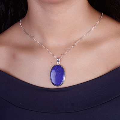 Pingente de Prata Lápis Lázuli - 67350