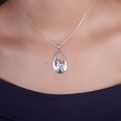 Pingente de Prata Lobo - 67358