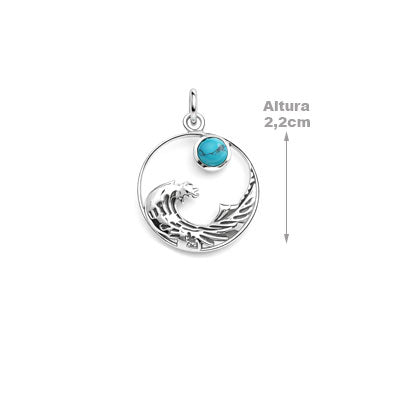 Pingente de Prata Onda - 67362