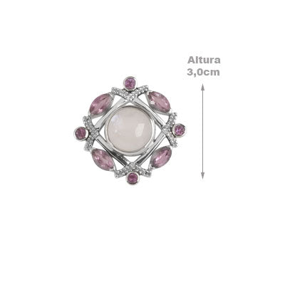 Pingente de Prata com Pedras - 67388