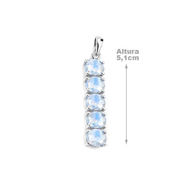 Pingente de Prata com Pedra da Lua - 67396