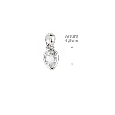 Pingente de Prata com Zircônia - 67430