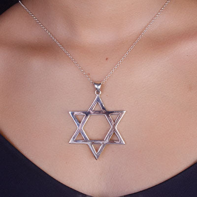 Pingente de Prata Estrela de Davi - 67438