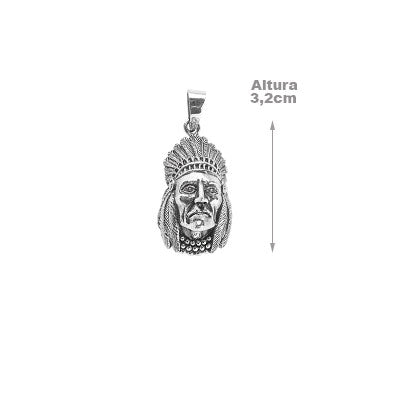 Pingente de Prata Índio - 67442