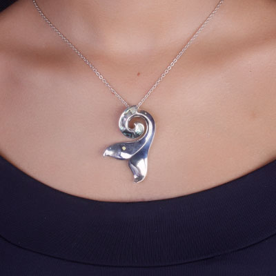 Pingente de Prata Rabo de Baleia - 67443