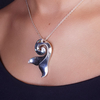 Pingente de Prata Rabo de Baleia - 67443