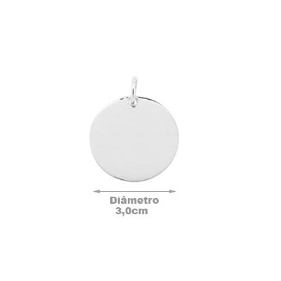 Pingente de Prata Placa - 67456