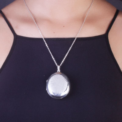 Pingente de Prata Relicário - 67462