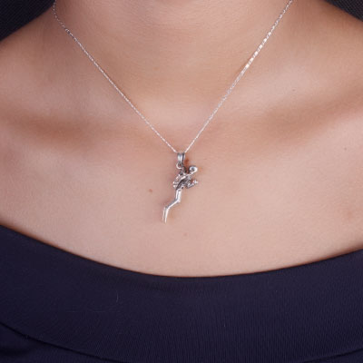 Pingente de Prata Mergulhador - 67478