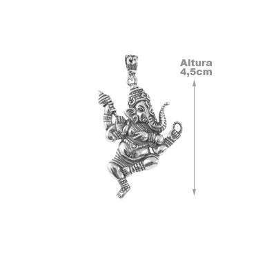 Pingente de Prata Ganesha - 67481