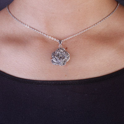 Pingente de Prata Flor - 67482