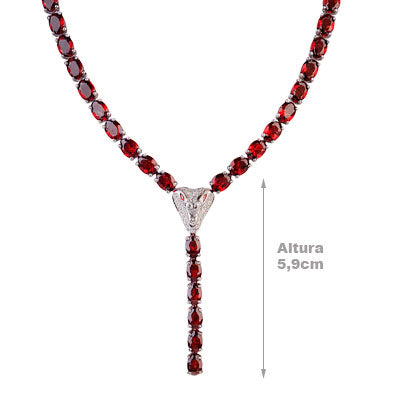 Gargantilha de Prata Serpente/Cobra - 67492