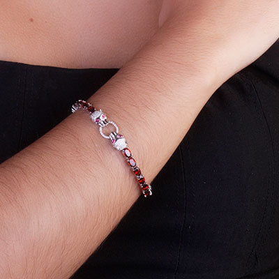 Pulseira de Prata Pantera - 67494