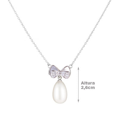 Gargantilha de Prata Laço - 67502