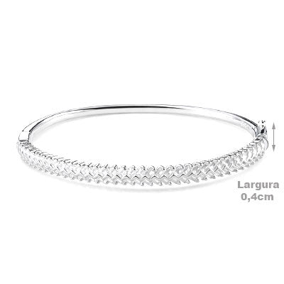 Bracelete de Prata com Zircônias - 67535