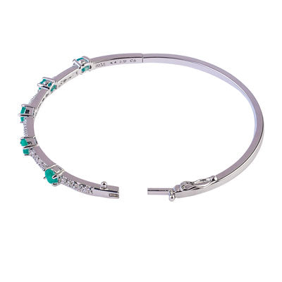 Bracelete de Prata com Pedras - 67549