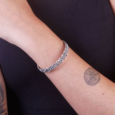 Bracelete de Prata com Marcassitas - 67558