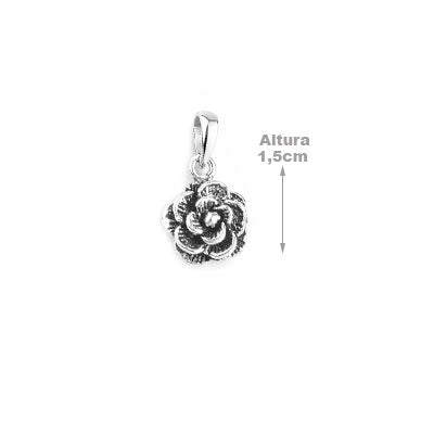 Pingente de Prata Flor - 67589