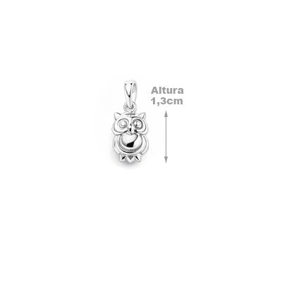 Pingente de Prata Coruja - 67594