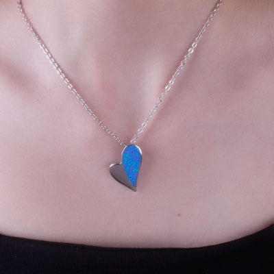 Pingente de Prata Coração - 67605