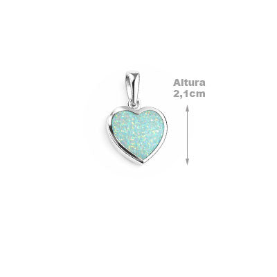 Pingente de Prata Coração - 67613