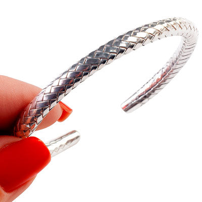 Bracelete de Prata Trabalhado - 67630