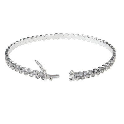 Bracelete de Prata com Marcassitas - 67644