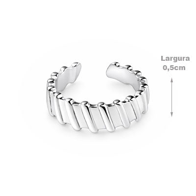 Piercing de Prata Pressão para Orelha - 67650