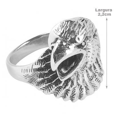 Anel de Prata Águia - 67657