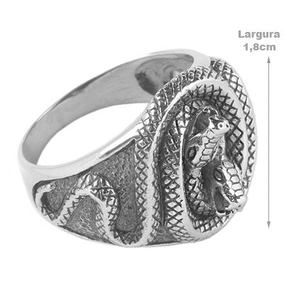 Anel de Prata Serpente/Cobra - 67658