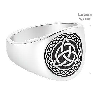 Anel de Prata Triquetra - 67660