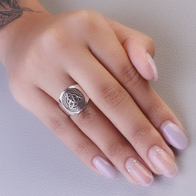 Anel de Prata Triquetra - 67660