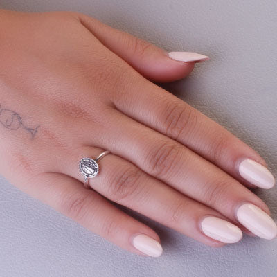 Anel de Prata Nossa Senhora Milagrosa - 67663