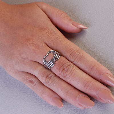 Anel de Prata Coração - 67670