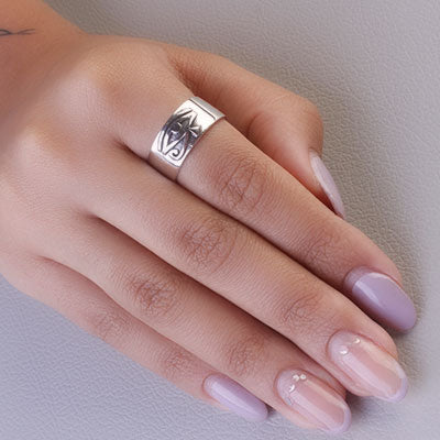 Anel de Prata Olho de Hórus - 67671