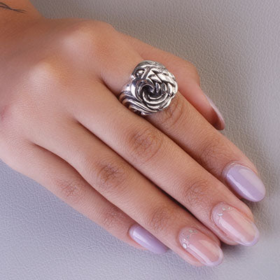 Anel de Prata Águia - 67672