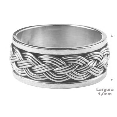 Anel de Prata Bali - 67674