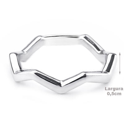 Anel de Prata Liso - 67675