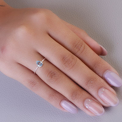 Anel de Prata com Topázio - 67682