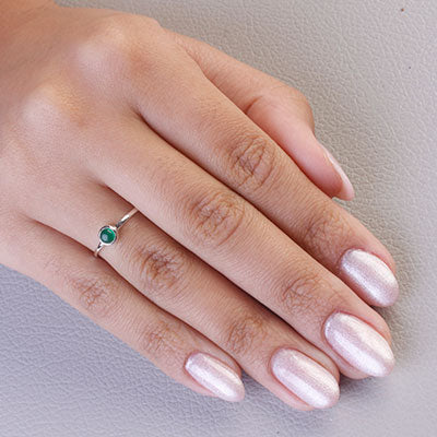 Anel de Prata com Crisopázio - 67696