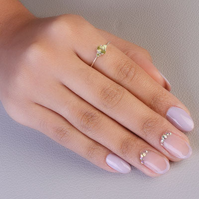 Anel de Prata com Peridoto - 67716