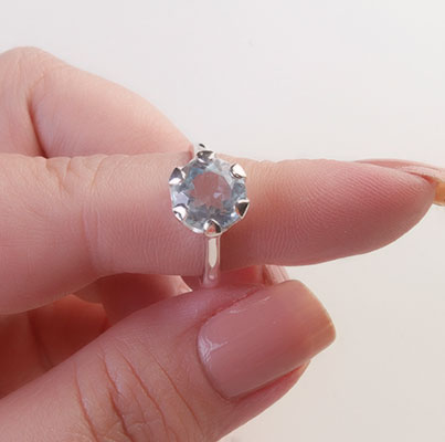 Anel de Prata com Topázio - 67721