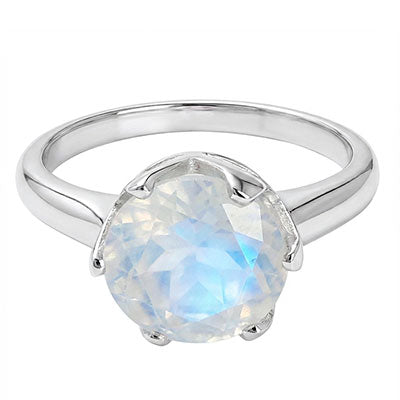 Anel de Prata com Pedra da Lua - 67722