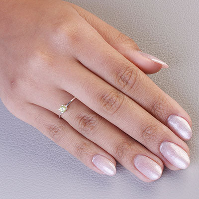 Anel de Prata com Peridoto - 67740