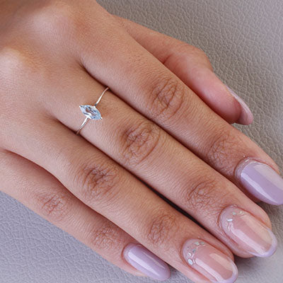 Anel de Prata com Topázio - 67754