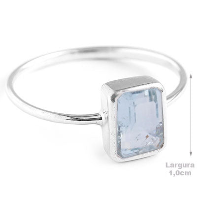 Anel de Prata com Topázio - 67763