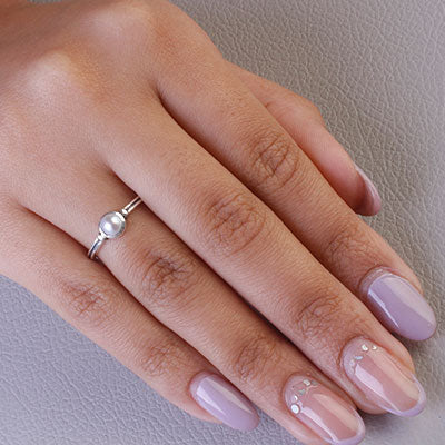 Anel de Prata com Pérola - 67777